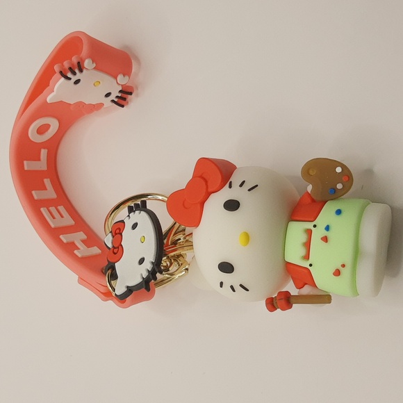 Kawaii Hello Kitty 3D Keychain Bag Charm PendantKeyring Lanyard Car Jewelry - Picture 5 of 9